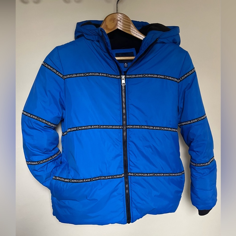 Boys Calvin Klein Puffer Coat Sz 10/12 EUC
